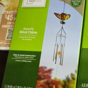 Butterfly Wind Chime with Butterfly Accent